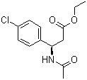 CAS 登录号：844439-52-7, (betaR)-beta-(乙酰氨基)-4-氯苯丙酸乙酯