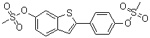 CAS # 84449-65-0, 2-[4-[(Methylsulfonyl)oxy]phenyl]benzo[b]thien-6-yl methanesulfonate