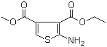 structure of CAS# 844502-63-2, 2-氨基噻吩-3,4-二羧酸 3-乙酯 4-甲酯