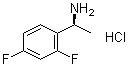 structure of CAS# 844647-37-6, [(S)-1-(2,4-Difluorophenyl)ethyl]amine hydrochloride