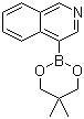 structure of CAS# 844891-01-6, 4-(5,5-Dimethyl-1,3,2-dioxaborinan-2-yl)isoquinoline