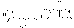 CAS # 844903-58-8, 1-[3-[2-[4-(2-Methyl-5-quinolinyl)-1-piperazinyl]ethyl]phenyl]-2-imidazolidinone