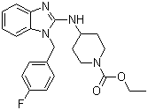 CAS # 84501-68-8, Ethyl 4-[[1-[(4-fluorophenyl)methyl]-1H-benzimidazol-2-yl]amino]piperidine-1-carboxylate