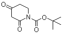 structure of CAS# 845267-78-9, tert-Butyl 2,4-dioxopiperidine-1-carboxylate