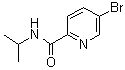 CAS # 845305-90-0, 5-Bromo-N-(1-methylethyl)-2-pyridinecarboxamide, 5-Bromopyridine-2-carboxylic acid isopropylamide