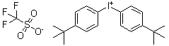 structure of CAS# 84563-54-2, 二(4-叔丁基苯基)碘鎓三氟甲烷磺酸盐