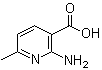 structure of CAS# 846021-26-9, 2-Amino-6-methylnicotinic acid