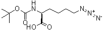 structure of CAS# 846549-33-5, 6-叠氮基-N-[叔丁氧羰基]-L-正亮氨酸