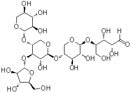 CAS # 84666-93-3, O-alpha-L-Arabinofuranosyl-(1→3)-O-[beta-D-xylopyranosyl-(1→4)]-O-beta-D-xylopyranosyl-(1→4)-O-beta-D-xylopyranosyl-(1→4)-D-xylose