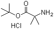 structure of CAS# 84758-81-6, 2-氨基-2-甲基丙酸叔丁酯盐酸盐
