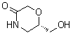 structure of CAS# 847805-30-5, (S)-6-(Hydroxymethyl)morpholin-3-on