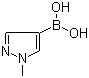 structure of CAS# 847818-55-7, 1-甲基-1H-吡唑-4-硼酸