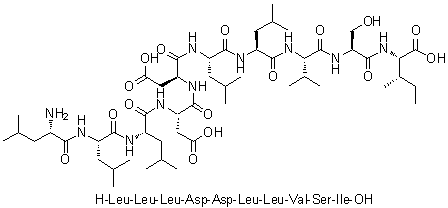 CAS # 847863-20-1, L-Leucyl-L-leucyl-L-leucyl-L-alpha-aspartyl-L-alpha-aspartyl-L-leucyl-L-leucyl-L-valyl-L-seryl-L-isoleucine