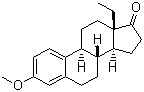 CAS # 848-04-4, Ethylmetrienone, 18-Methylestrone methyl ether, 13-Ethyl-3-methoxygona-1,3,5(10)-trien-17-one