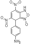 CAS # 84802-78-8, 4-(1,4-Dihydro-5,7-dinitro-4-benzofurazanyl)benzenamine N-oxide, NSC 377380