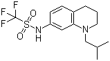 structure of CAS# 848080-35-3, 1,1,1-三氟-N-[1,2,3,4-四氢-1-(2-甲基丙基)-7-喹啉基]甲磺酰胺