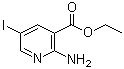 structure of CAS# 848093-36-7, 2-氨基-5-碘-3-吡啶羧酸乙酯
