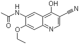structure of CAS# 848133-75-5, 3-氰基-7-乙氧基-4-羟基-6-(乙酰氨基)喹啉
