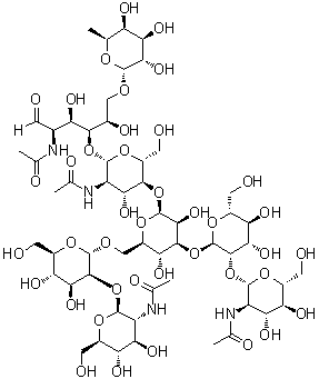 structure of CAS# 84825-26-3, A2G0F Glycan