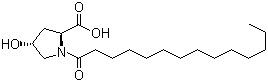 CAS 登录号：848390-99-8, N-十四碳酰基-4-羟基-L-脯氨酸, N-肉豆蔻酰基-4-羟基-L-脯氨酸