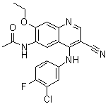 CAS # 848655-77-6, N-[4-[(3-Chloro-4-fluorophenyl)amino]-3-cyano-7-ethoxy-6-quinolinyl]acetamide