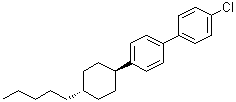 4-Chloro-4'-(trans-4-pentylcyclohexyl)-1,1'-biphenyl molecular structure (CAS 84868-00-8)