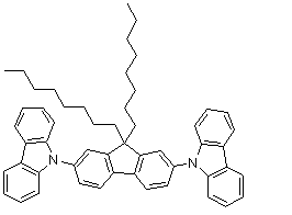 CAS # 848900-30-1, 2,7-Bis(9-carbazolyl)-9,9-dioctylfluorene, DOFL-CBP