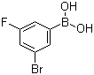 3-Bromo-5-fluorophenylboronic acid molecular structure (CAS 849062-37-9)