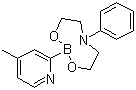 structure of CAS# 849100-03-4, 4-甲基吡啶-2-硼酸 N-苯基二乙醇胺酯