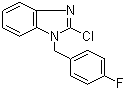 structure of CAS# 84946-20-3, 1-(4-Fluorobenzyl)-2-chlorobenzimidazole