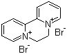 Diquat dibromide molecular structure (CAS 85-00-7)