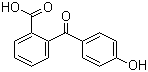 structure of CAS# 85-57-4, 2-(4-Hydroxybenzoyl)benzoic acid
