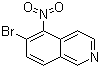 structure of CAS# 850197-72-7, 6-Bromo-5-nitroisoquinoline