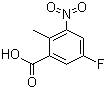 structure of CAS# 850462-64-5, 5-Fluoro-2-methyl-3-nitrobenzoic acid