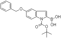 structure of CAS# 850568-62-6, 5-Benzyloxy-1-Boc-indole-2-boronic acid