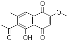 structure of CAS# 85122-21-0, 2-甲氧基-6-乙酰基-7-甲基胡桃酮