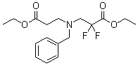 structure of CAS# 851314-55-1, N-(3-乙氧基-2,2-二氟-3-氧代丙基)-N-苄基-beta-丙氨酸乙酯