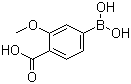 structure of CAS# 851335-12-1, 3-甲氧基-4-羧基苯硼酸
