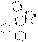 CAS 登录号：851337-24-1, 1-苯基-8-[(1S,2S)-2-苯基环己基]-1,3,8-三氮杂螺[4.5]癸烷-4-酮