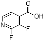structure of CAS# 851386-31-7, 2,3-Difluoropyridine-4-carboxylic acid