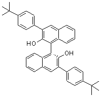 structure of CAS# 851615-06-0, (1R)-3,3'-二[4-(1,1-二甲基乙基)苯基][1,1'-联萘]-2,2'-二醇