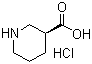 structure of CAS# 851956-01-9, (3S)-3-哌啶甲酸盐酸盐