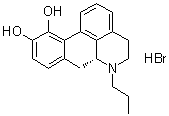 CAS # 85199-01-5, (R)-5,6,6a,7-Tetrahydro-6-propyl-4H-dibenzo[de,g]quinoline-10,11-diol hydrobromide