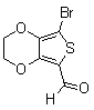 CAS # 852054-42-3, 7-Bromo-2,3-dihydro-thieno[3,4-b]-1,4-dioxin-5-carboxaldehyde, 5-bromo-2,3-dihydrothieno[3,4-b][1,4]dioxine-7-carbaldehyde