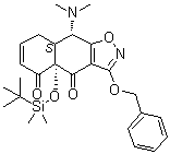 CAS # 852821-06-8, (4aS,8aS,9S)-9-(Dimethylamino)-4a-[[(1,1-dimethylethyl)dimethylsilyl]oxy]-8a,9-dihydro-3-(phenylmethoxy)-naphth[2,3-d]isoxazole-4,5(4aH,8H)-dione