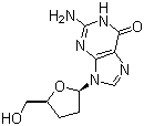 CAS # 85326-06-3, 2',3'-Dideoxyguanosine, 2-Amino-9-[5-(hydroxymethyl)oxolan-2-yl]-3H-purin-6-one
