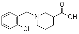 CAS # 853649-08-8, 1-[(2-Chlorophenyl)methyl]-3-piperidinecarboxylic acid, 1-o-Chlorobenzylnipecotic acid
