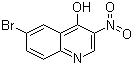 structure of CAS# 853908-50-6, 6-溴-4-羟基-3-硝基喹啉