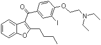 structure of CAS# 85642-08-6, Mono-iodo amiodarone