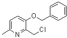 CAS 登录号：856842-30-3, 2-(氯甲基)-6-甲基-3-(苯基甲氧基)吡啶